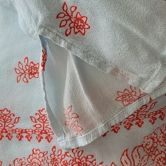 CAbi Blue Red Serene Boho Tunic Blouse - Size Small - Picture 6 of 7